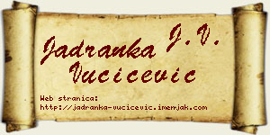 Jadranka Vučićević vizit kartica